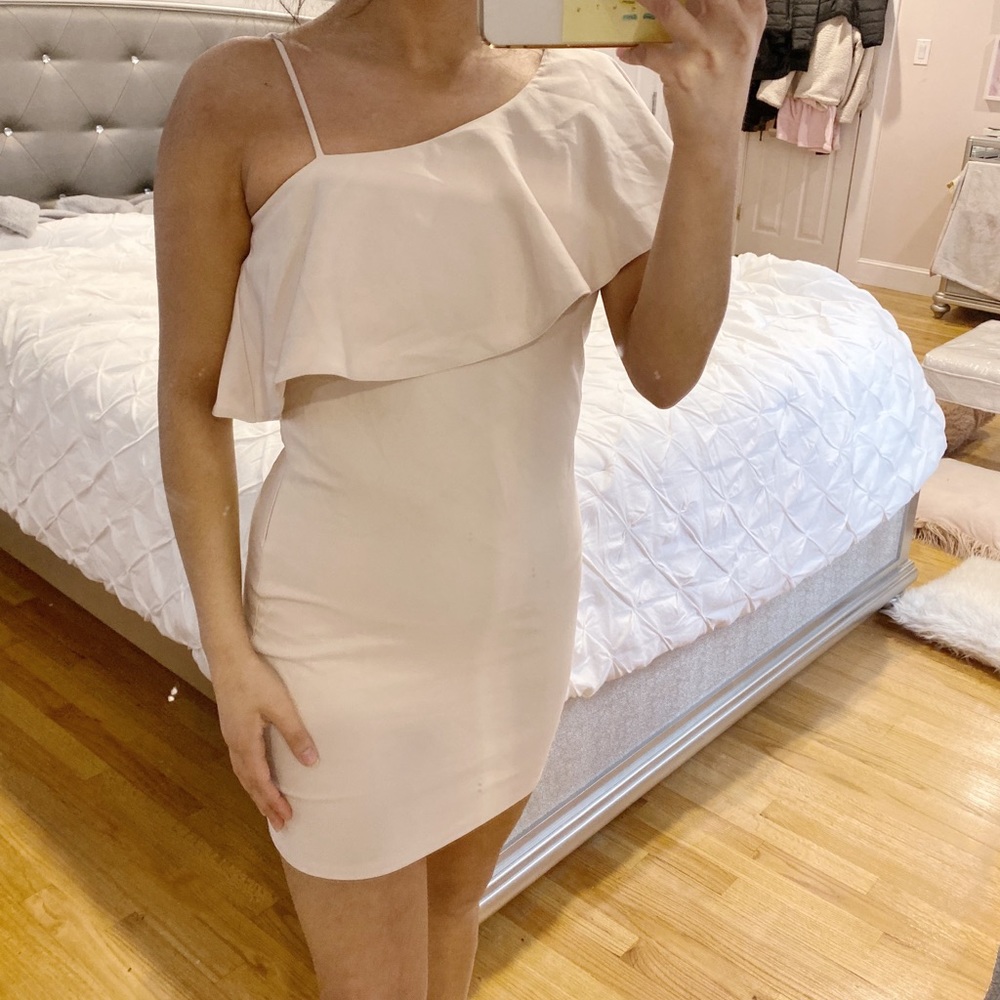 Cream mini dress